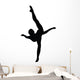 Black Ballet Dancer Silhouette Wall Decal
