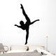 Black Ballet Dancer Silhouette Wall Decal