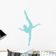 Light Blue Penche Ballet Wall Decal