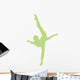 Lime Green Penche Ballet Wall Decal