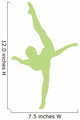 Lime Green Penche Ballet Wall Decal