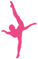 Hot Pink Penche Ballet Wall Decal