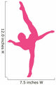 Hot Pink Penche Ballet Wall Decal