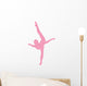 Pink Dancing Penche Ballet Wall Decal