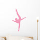 Pink Dancing Penche Ballet Wall Decal