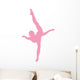 Pink Dancing Penche Ballet Wall Decal