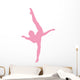 Pink Dancing Penche Ballet Wall Decal