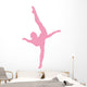 Pink Dancing Penche Ballet Wall Decal