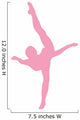 Pink Dancing Penche Ballet Wall Decal