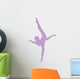 Purple Dancing Penche Ballet Wall Decal