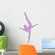Purple Dancing Penche Ballet Wall Decal