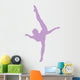 Purple Dancing Penche Ballet Wall Decal