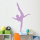 Purple Dancing Penche Ballet Wall Decal