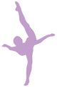 Purple Dancing Penche Ballet Wall Decal