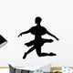 Black Ballet Dancer Silhouette Wall Decal