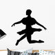 Black Ballet Dancer Silhouette Wall Decal