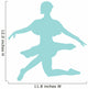 Ballet Silhouette Light Blue Wall Decal