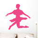 Ballet Silhouette Hot Pink Wall Decal