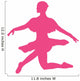 Ballet Silhouette Hot Pink Wall Decal