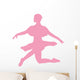 Ballet Silhouette Pink Wall Decal