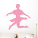 Ballet Silhouette Pink Wall Decal