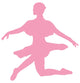 Ballet Silhouette Pink Wall Decal