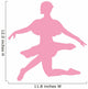 Ballet Silhouette Pink Wall Decal