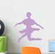 Ballet Silhouette Lavender Wall Decal