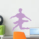 Ballet Silhouette Lavender Wall Decal