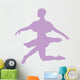 Ballet Silhouette Lavender Wall Decal