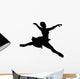 Black Ballet Dancer Silhouette Wall Decal