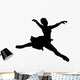 Black Ballet Dancer Silhouette Wall Decal