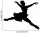 Black Ballet Dancer Silhouette Wall Decal