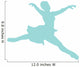 Ballet Silhouette Light Blue Wall Decal