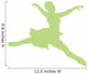 Green Grande Jette Ballerina Wall Decal