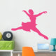 Hot-pink Grande Jette Ballerina Wall Decal