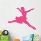 Hot-pink Grande Jette Ballerina Wall Decal