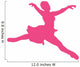 Hot-pink Grande Jette Ballerina Wall Decal