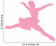 Pink Grande Jette Ballerina Wall Decal