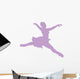 Purple Grande Jette Ballerina Wall Decal