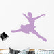 Purple Grande Jette Ballerina Wall Decal