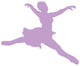 Purple Grande Jette Ballerina Wall Decal