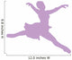 Purple Grande Jette Ballerina Wall Decal