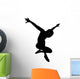 Black Ballet Dancer Silhouette Wall Decal