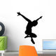 Black Ballet Dancer Silhouette Wall Decal