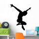 Black Ballet Dancer Silhouette Wall Decal
