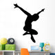 Black Ballet Dancer Silhouette Wall Decal