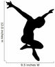 Black Ballet Dancer Silhouette Wall Decal