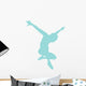 Ballet Silhouette Light Blue Wall Decal