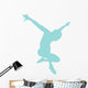 Ballet Silhouette Light Blue Wall Decal